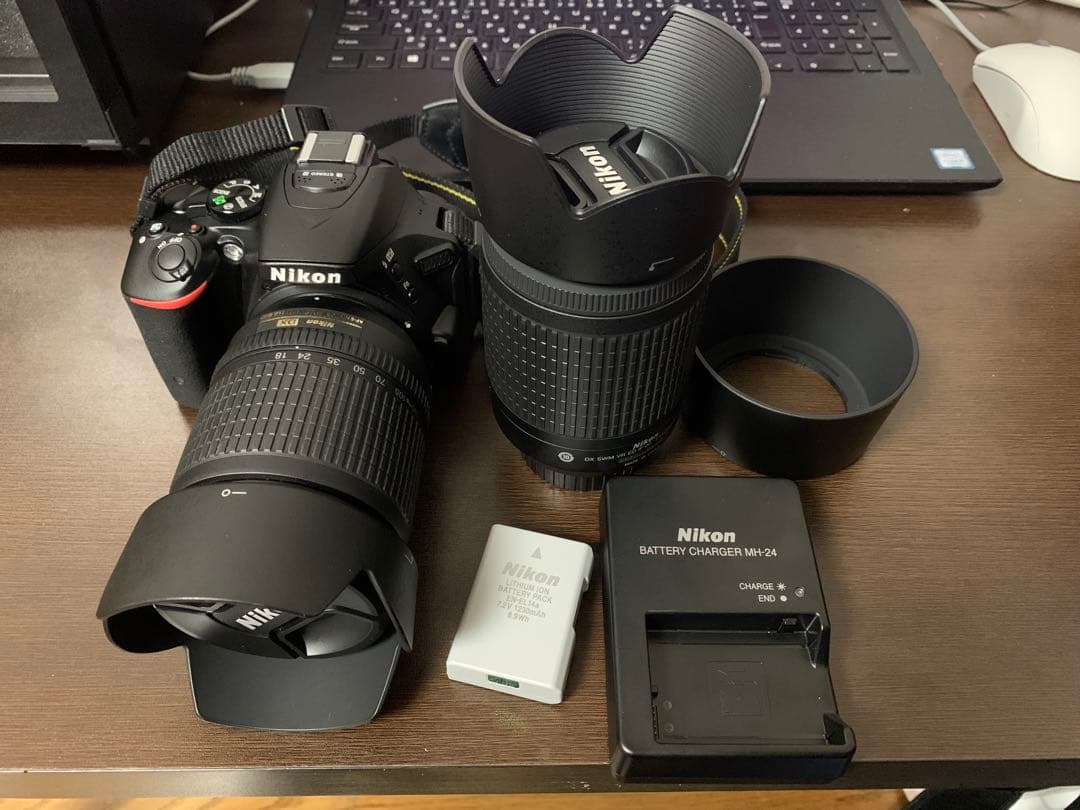 （美品）デジタルカメラ Nikon D5500 ダブルレンズ付き
