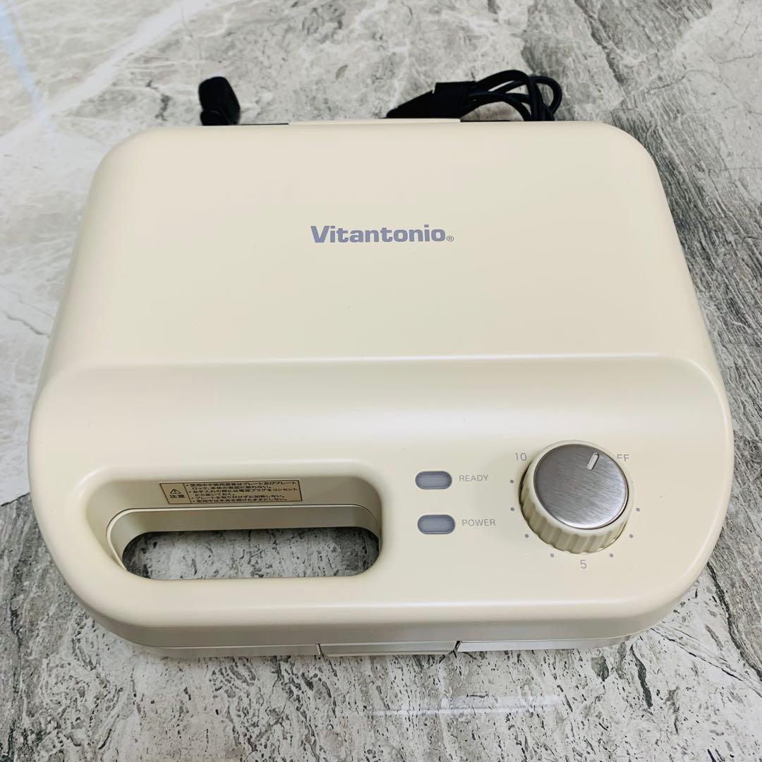 Vitantonio ワッフル＆ホットサンドベーカー アイボリー　ビタントニオ