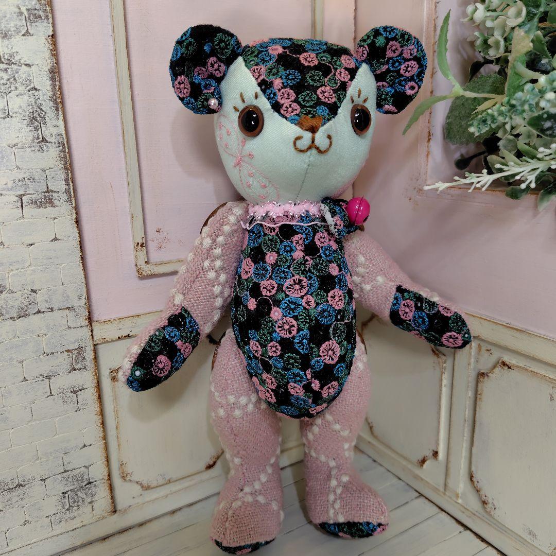 に*ん様 ミナペルホネン＊ハンドメイド＊ぬいぐるみ＊テディベア＊52
