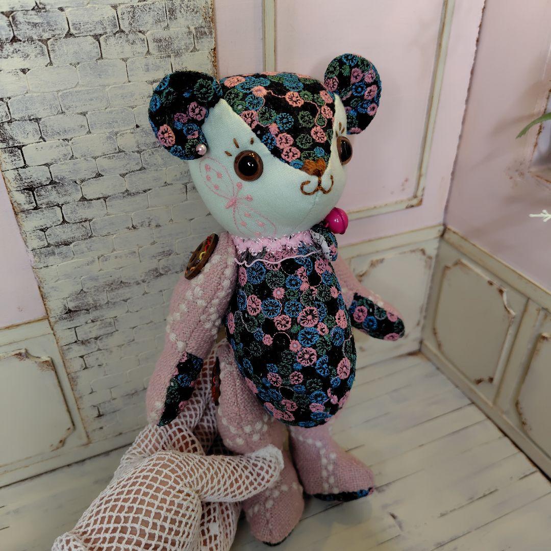 に*ん様 ミナペルホネン＊ハンドメイド＊ぬいぐるみ＊テディベア＊52