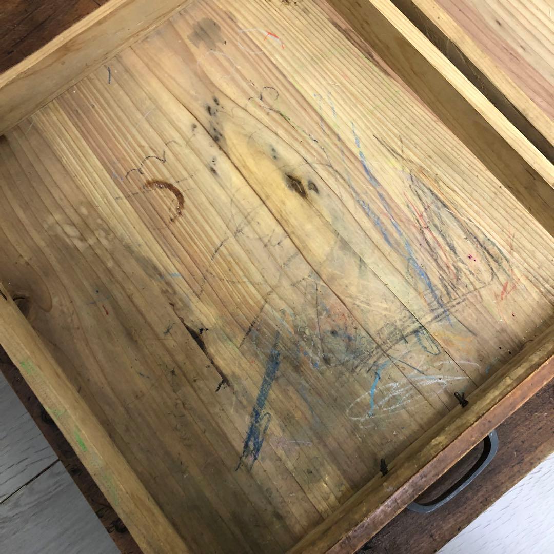 ④ 昭和レトロ　文机　古家具　アンティーク　木製 ローテーブル