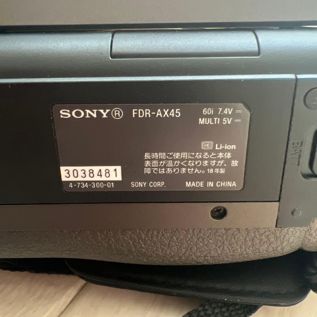 SONY ソニー　4kビデオ　FDR-AX45
