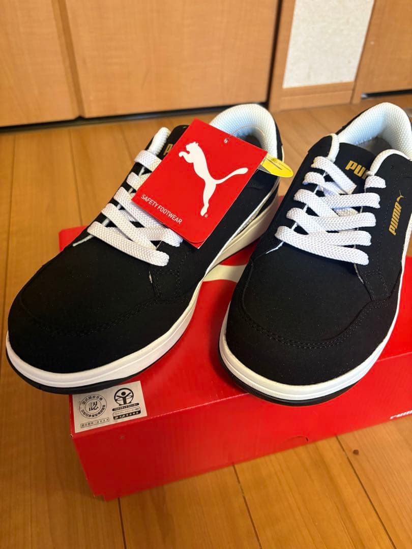 PUMA 安全靴 ブラック/ホワイト