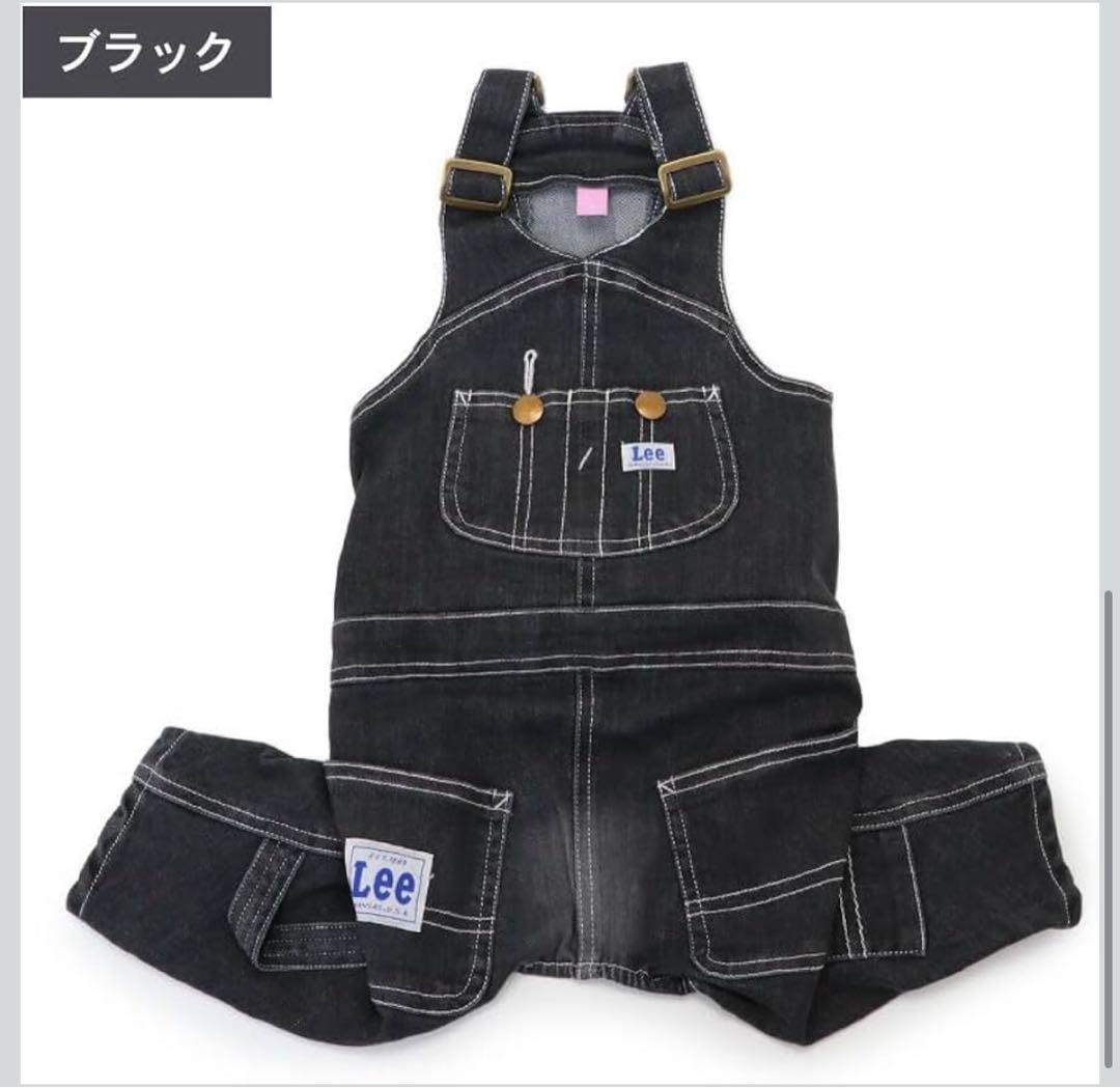 重ね着セット ペットパラダイス Lee オーバーオール ボーダーショルダーシャツ
