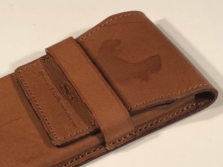 プロゴルファー　Seve Ballesteros  革のペンケース　未使用品