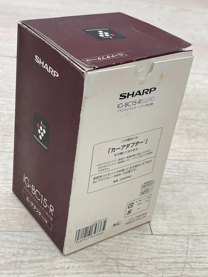 新品 シャープ 車載用 プラズマクラスターイオン発生器 IG-BC15-R