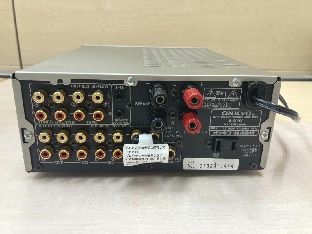 ★整備済み★ONKYO　A-909X　SPリレー交換済み　最上級機種　上美品②