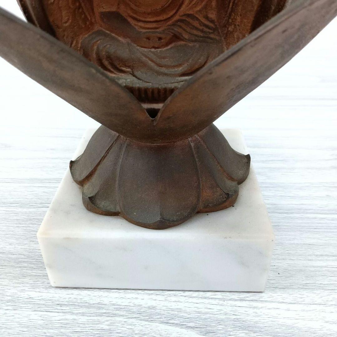 ♢585 蓮華座阿弥陀如来座像 仏像 金属工芸品 置物 高さ約25.5cm