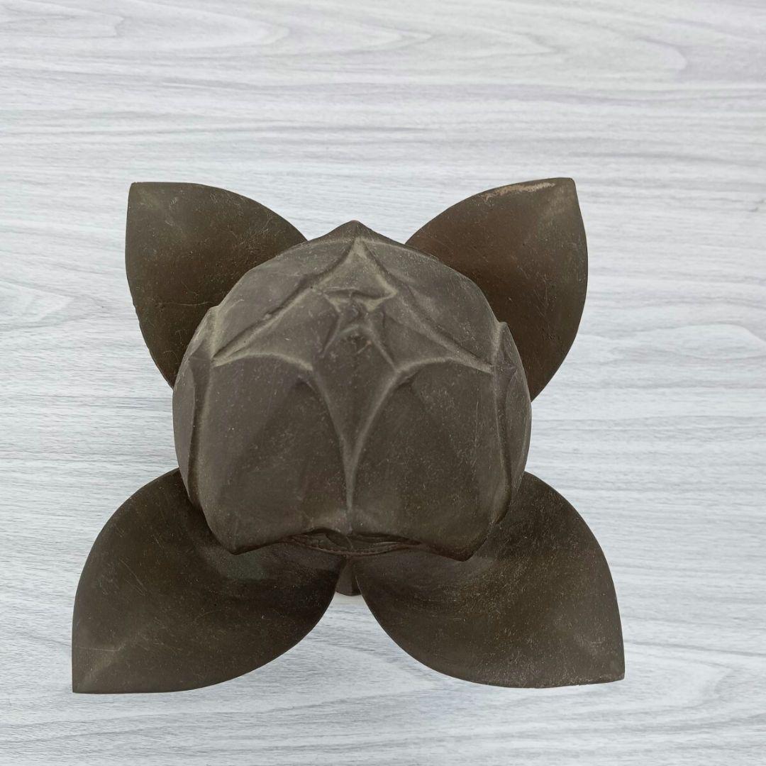 ♢585 蓮華座阿弥陀如来座像 仏像 金属工芸品 置物 高さ約25.5cm