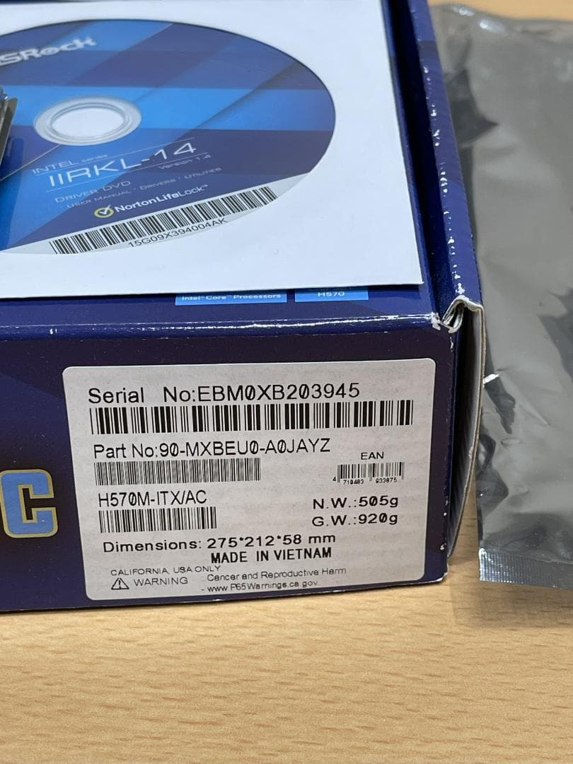 マザーボード ASRock H570M-ITX/ac