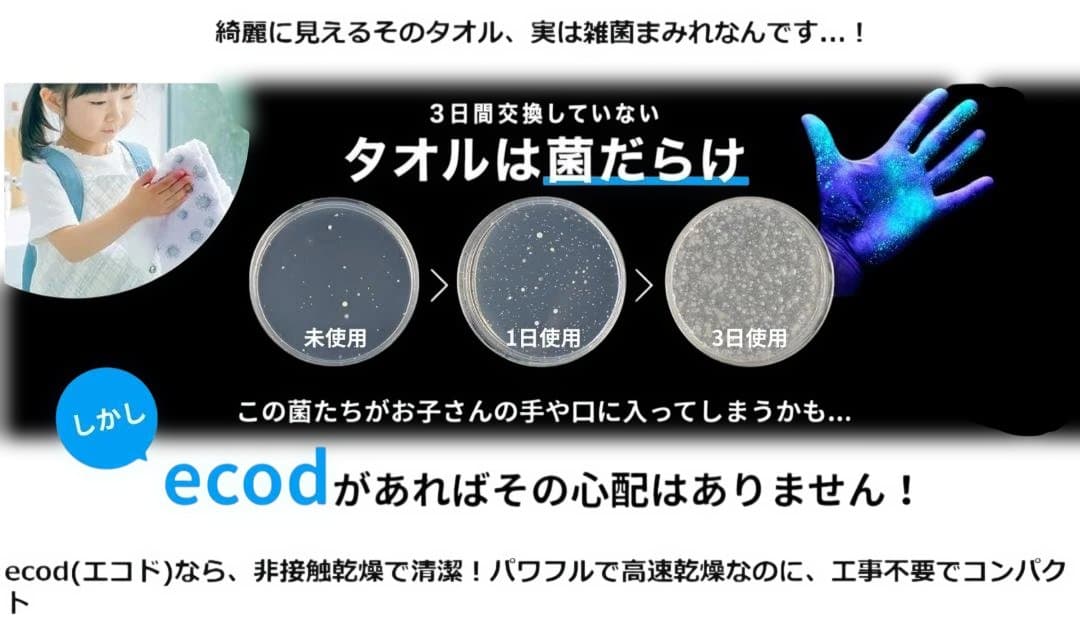 ★SOUYI 家庭用/業務用 速乾 ハンドドライヤー コンパクト工事不要 乾燥機