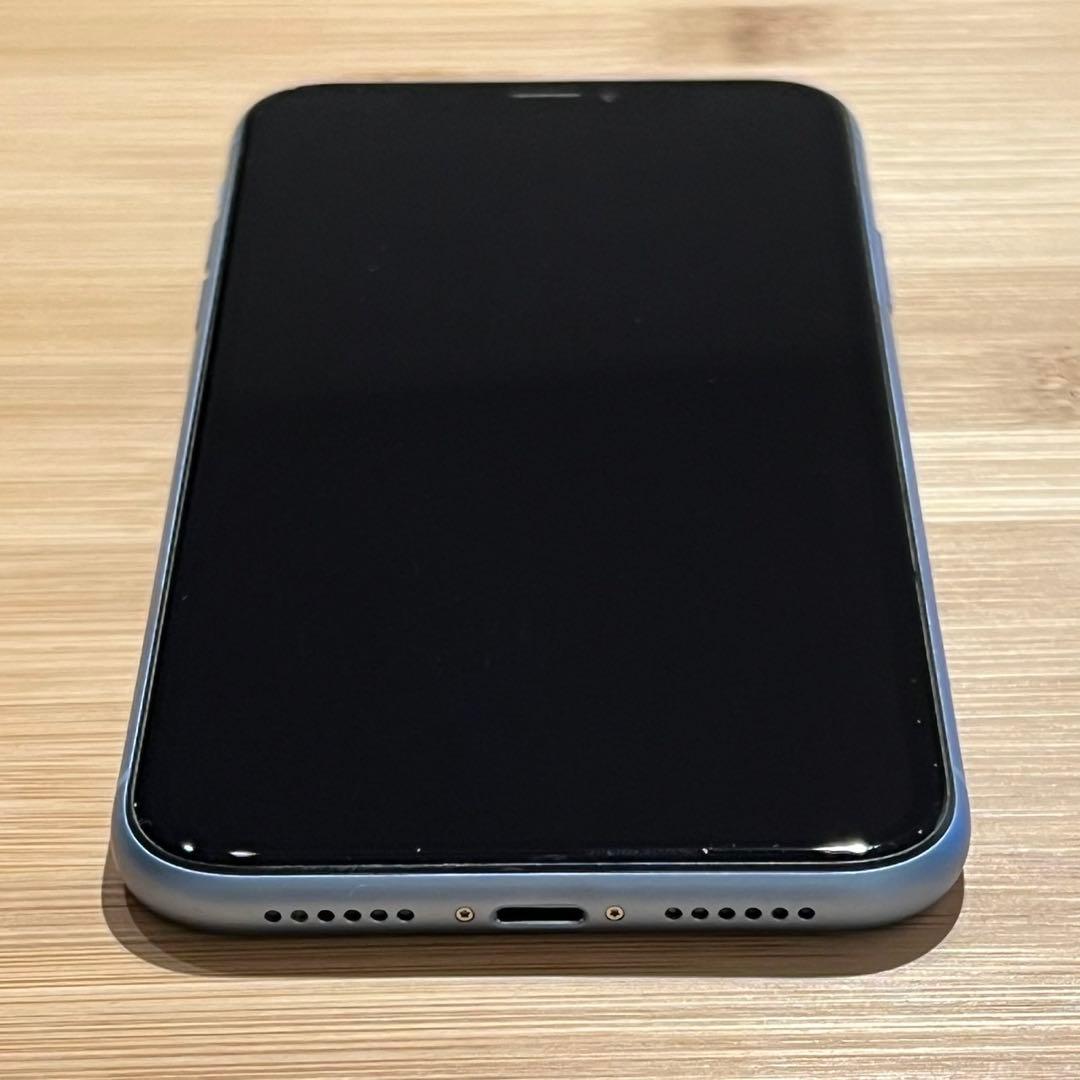 【美品】iPhoneXR Blue 青 128GB SIMフリー
