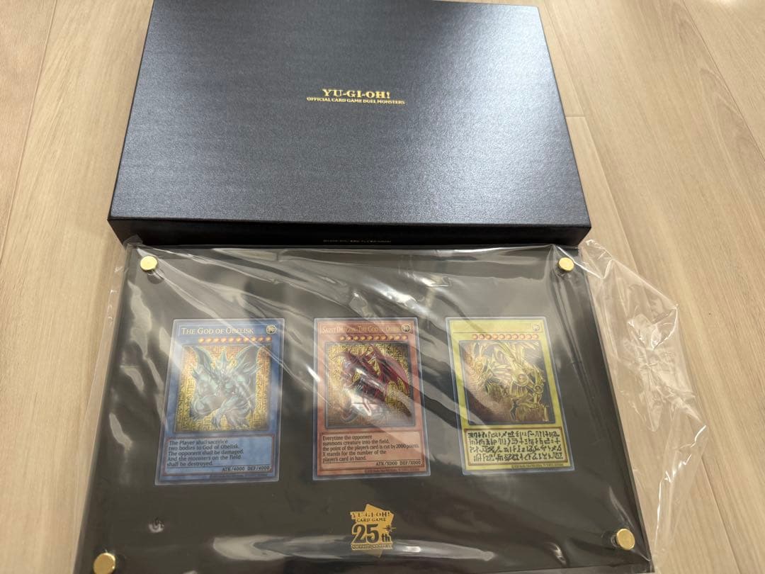 【シリアル入　完全受注品】遊戯王三幻神ステンレス製　スペシャルカードセット