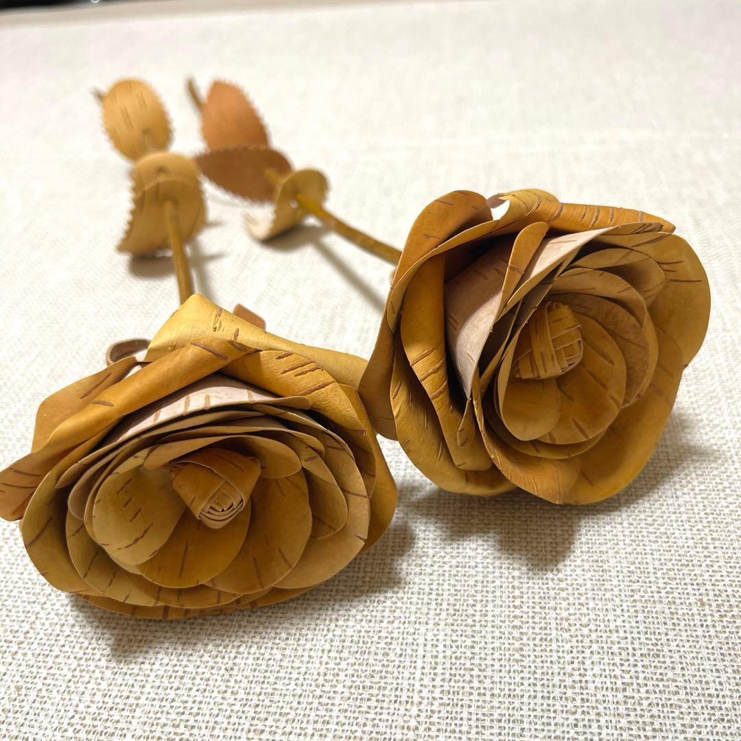 白樺の薔薇　2本セット