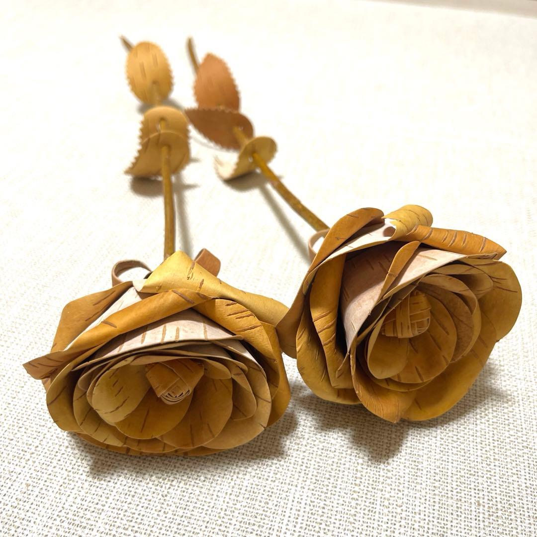 白樺の薔薇　2本セット