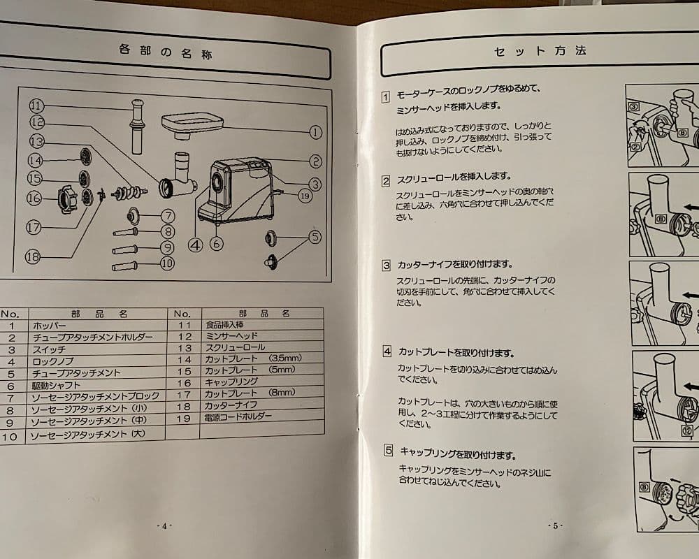 福農産業 電動ミンサー SG-50 350W