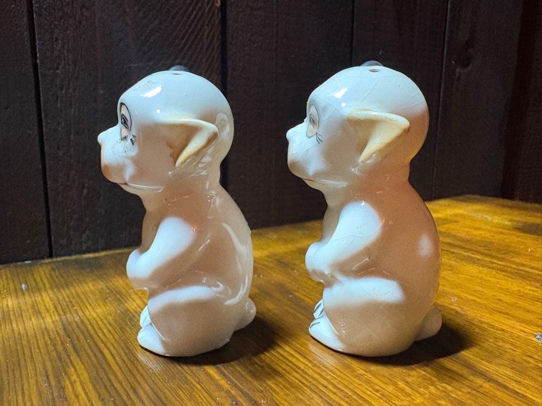 JAPAN製 Bonzo ソルト＆ペッパーシェイカー 50s 犬 ペア　ボンゾー