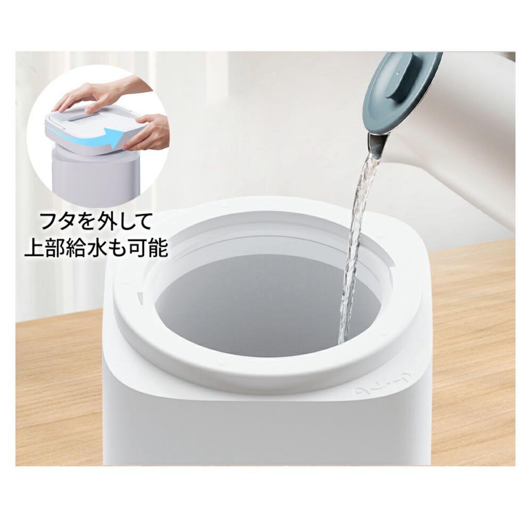 加湿器 大容量 卓上 省エネ PSE 静音 スチーム ホワイト 35畳対応