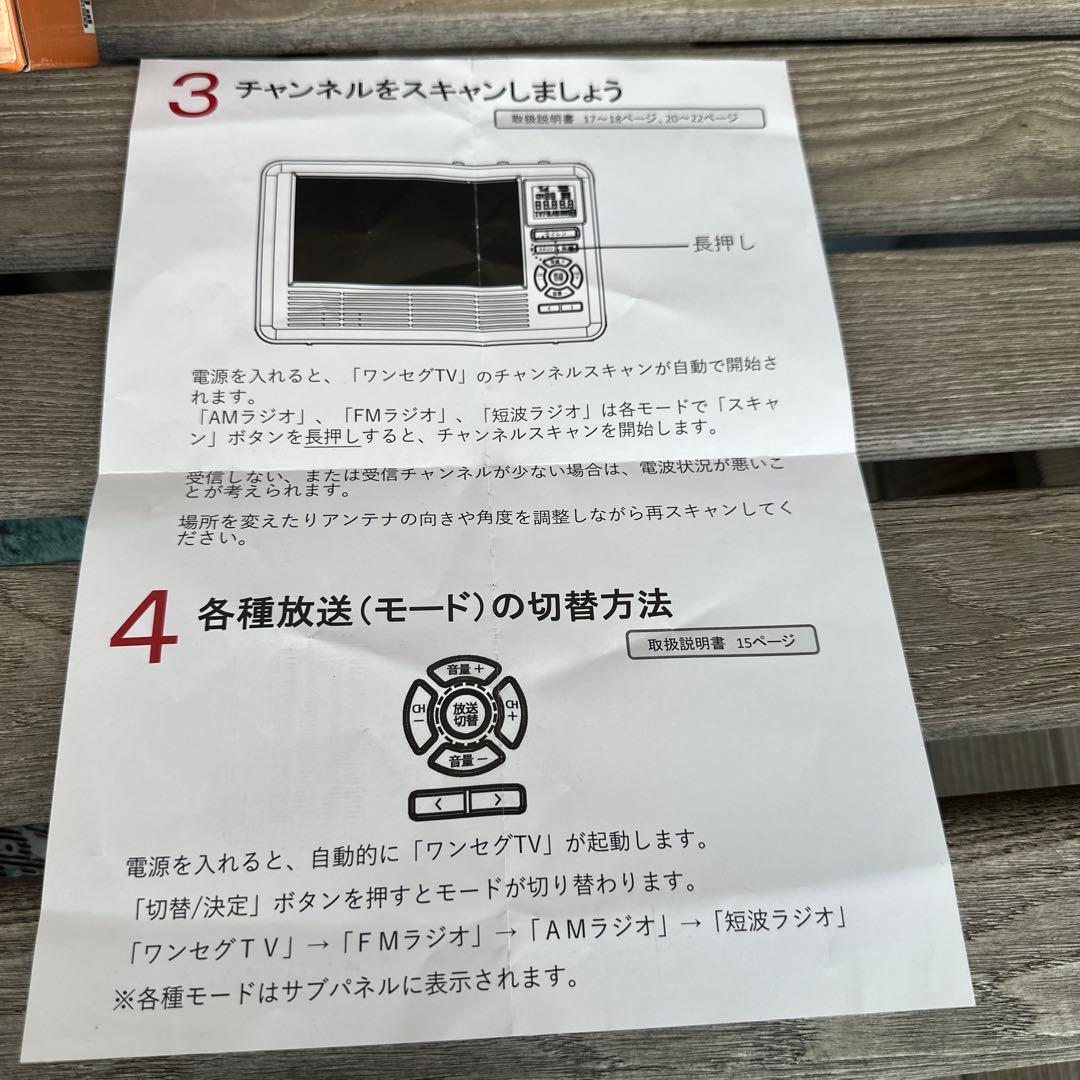 【新品】エコラジネオ 手回し/電池/電源式 防災多機能テレビラジオ スマホ充電