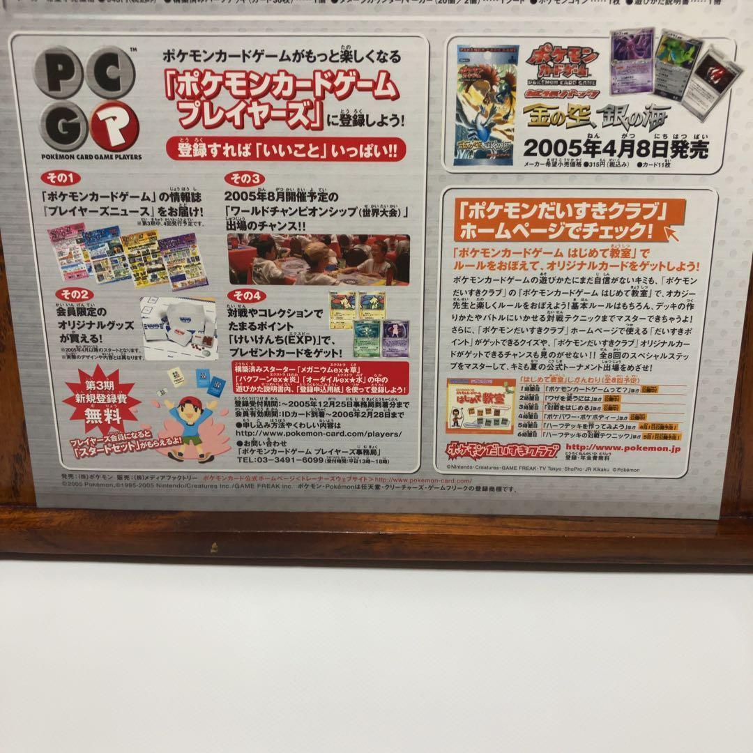 ポケモンカードゲーム メガニウム バクフーン オーダイル チラシ 2005 A