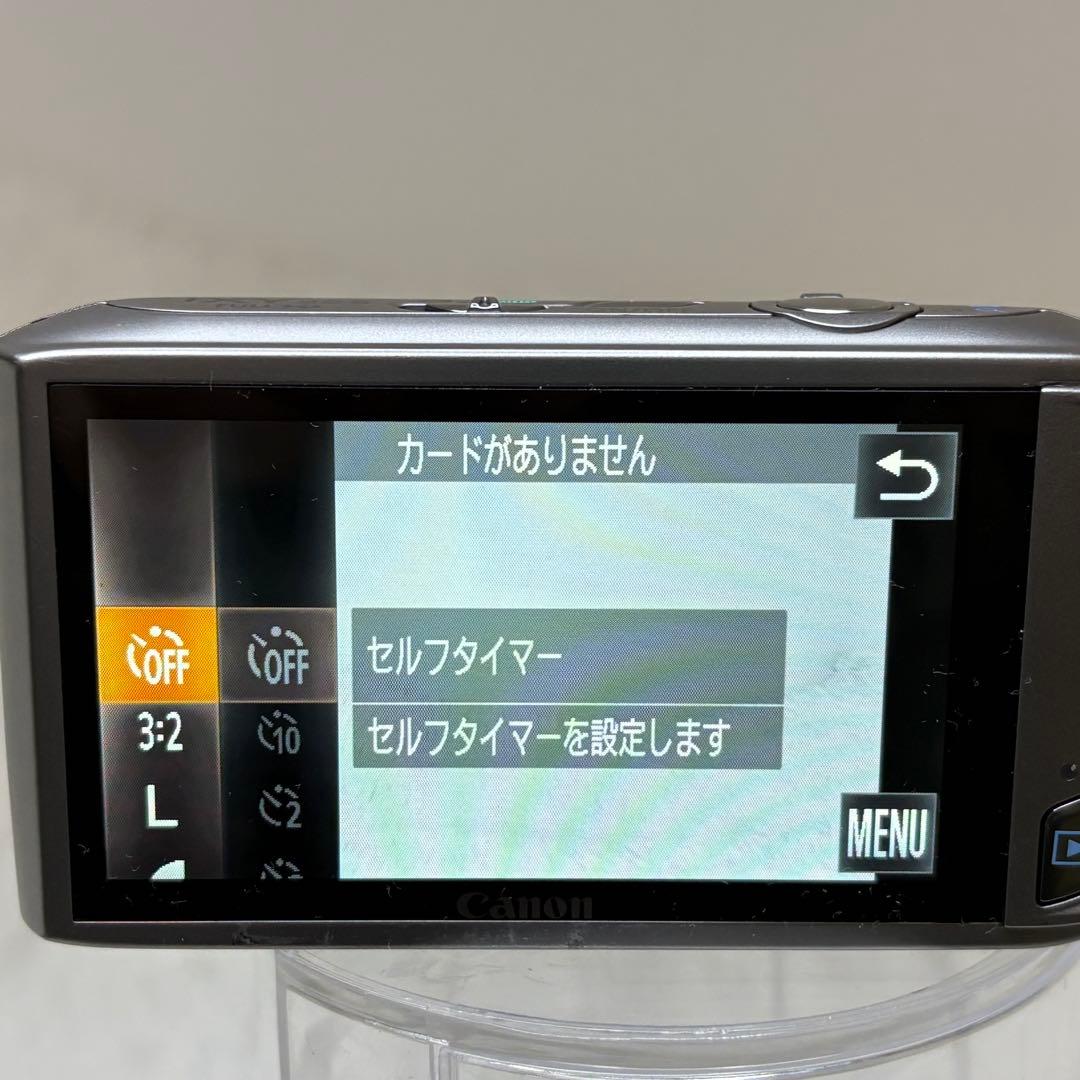 美品　Canon カメラ　IXY 32S PC1682 シルバー コンデジ　可動