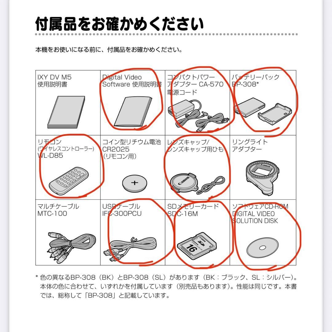 【動作良好】キャノンDM-IXY DV M5 ビデオカメラ　付属品有り