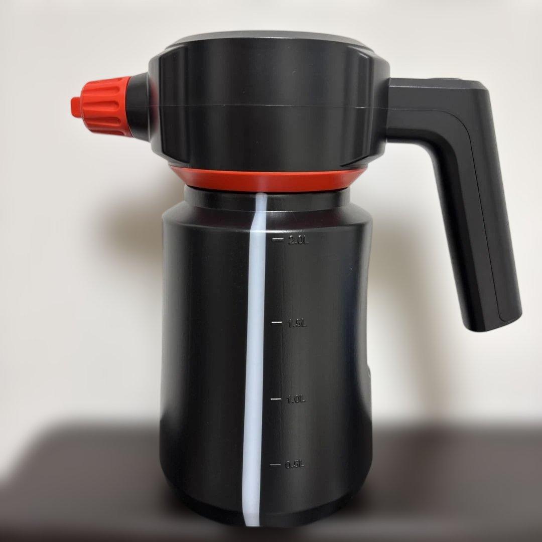 電動フォームガン 洗車セット - 150ml泡沫液付き、コードレス泡噴霧器、2L
