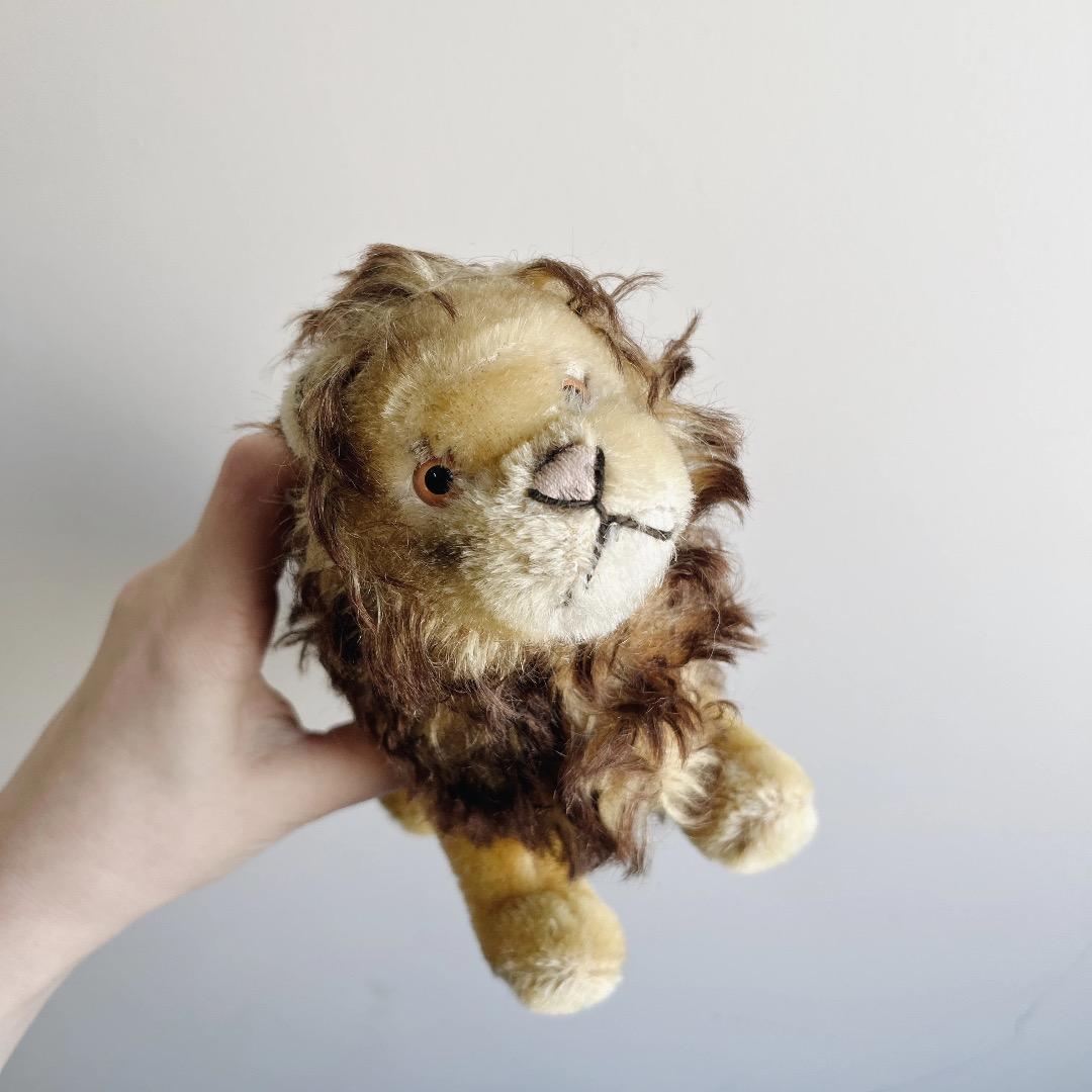アンティーク雑貨 vintage lion plush toy