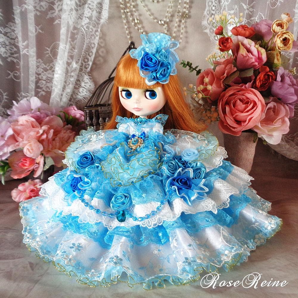 ベルサイユの薔薇 ブルーローズ煌めきのボリュームドールドレス