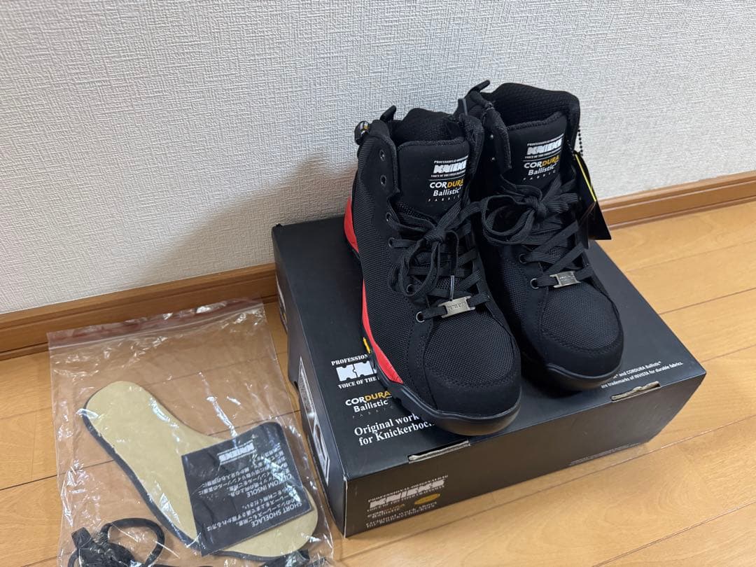 KNICKS ニックス 安全靴CORDURA 26.5 新品未使用　レッド