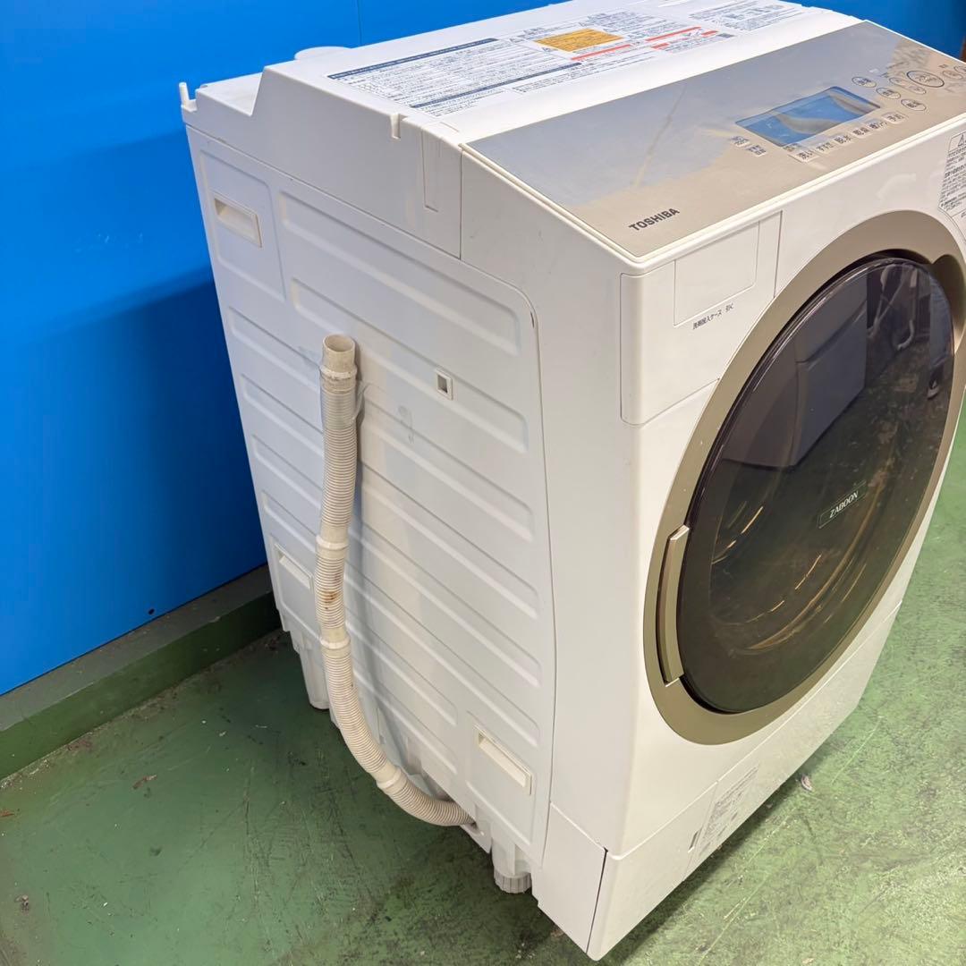 973 関東圏　東芝　ドラム式洗濯機　11㌔ 7㌔ 左開き　ザブーン　動作保証付