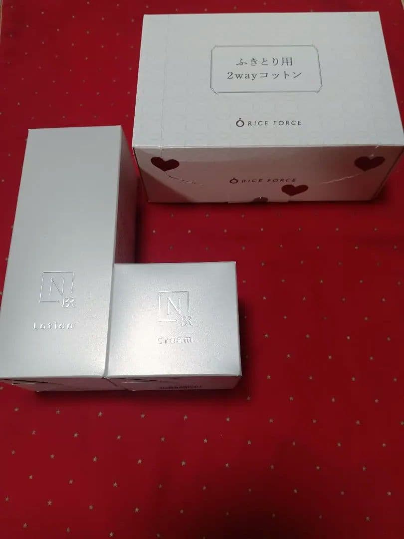 Nオーガニックホワイトリッチクリームセットコットン付