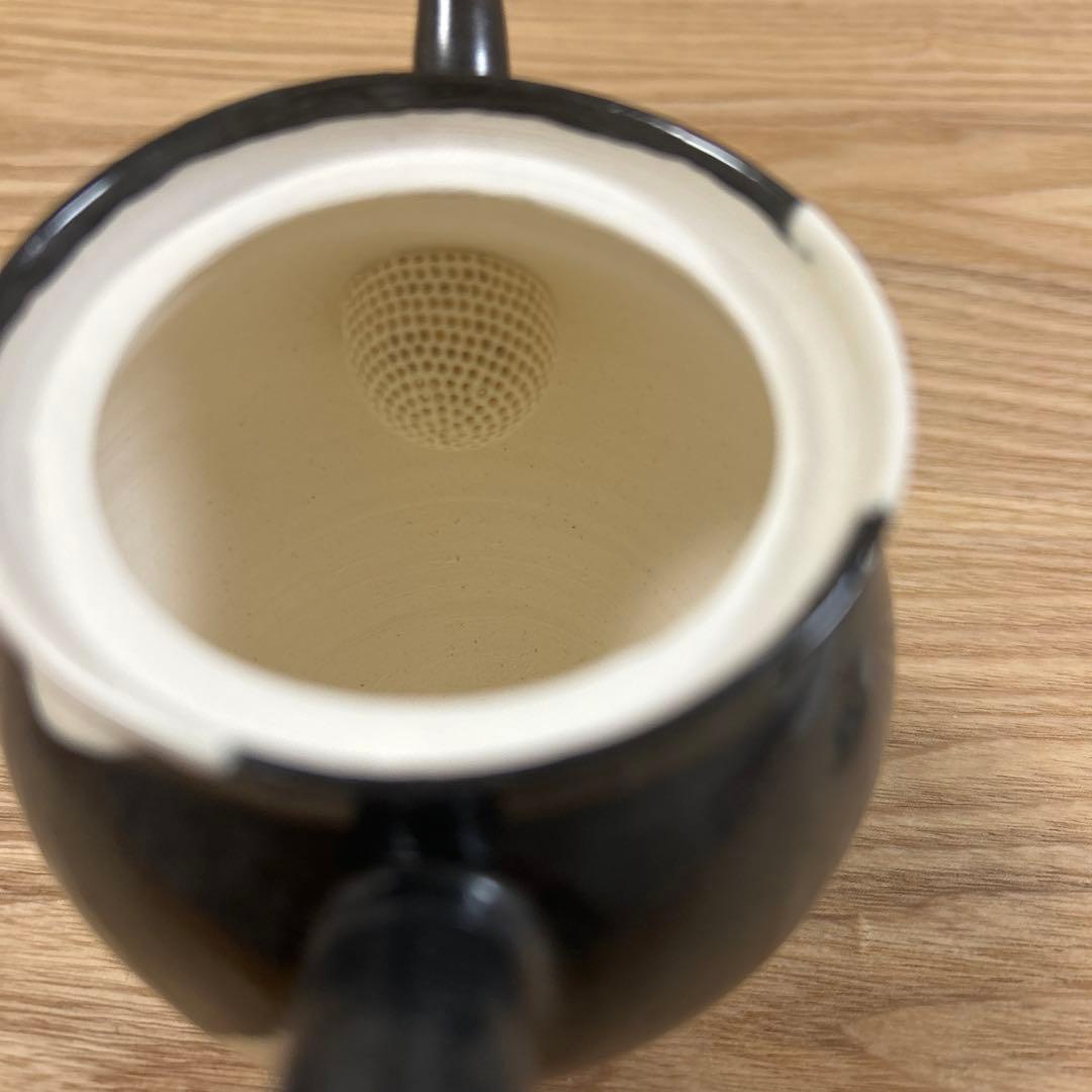 人気作家　陶芸作家　常滑焼　常緑窯　丹下悦子　金彩　ドット　急須　茶器　希少