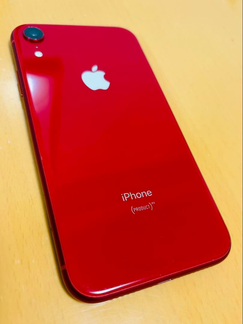 【中古美品】iPhone XR 128GB RED SIMフリー