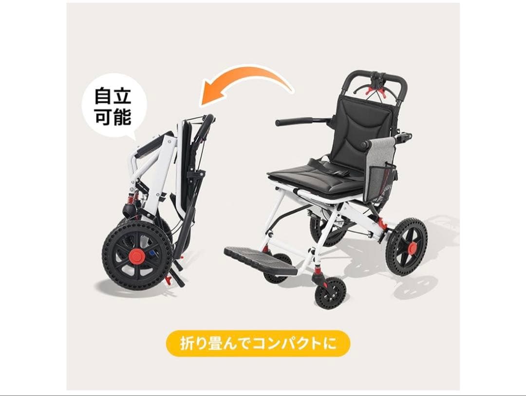 い*ん様 車椅子 介助型 折りたたみ式 自立型 軽量 耐荷重100kg