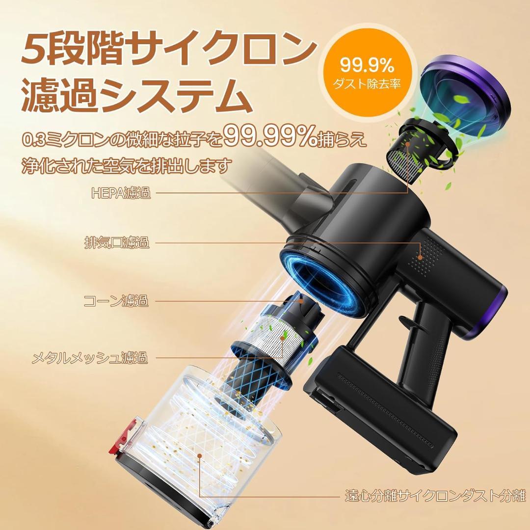 コードレス掃除機 スティッククリーナー サイクロン式 そうじき 軽量