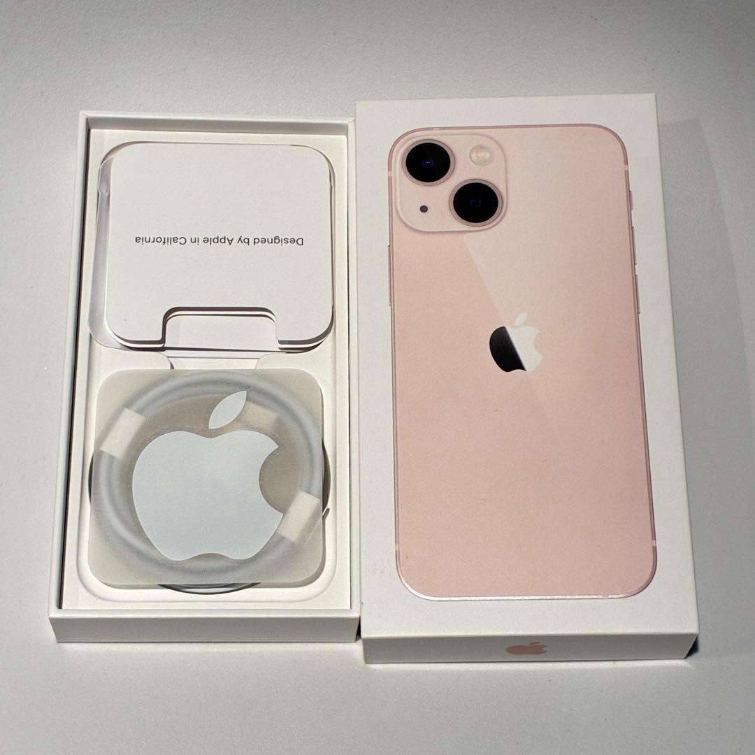 iPhone13 mini ピンク 256GB 本体/ケーブル/箱付 起動確認済