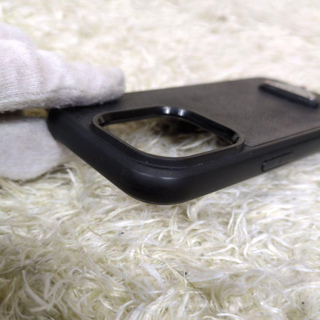 プラダ iPhone14 pro スマホケース ショルダー 三角ロゴ レザー