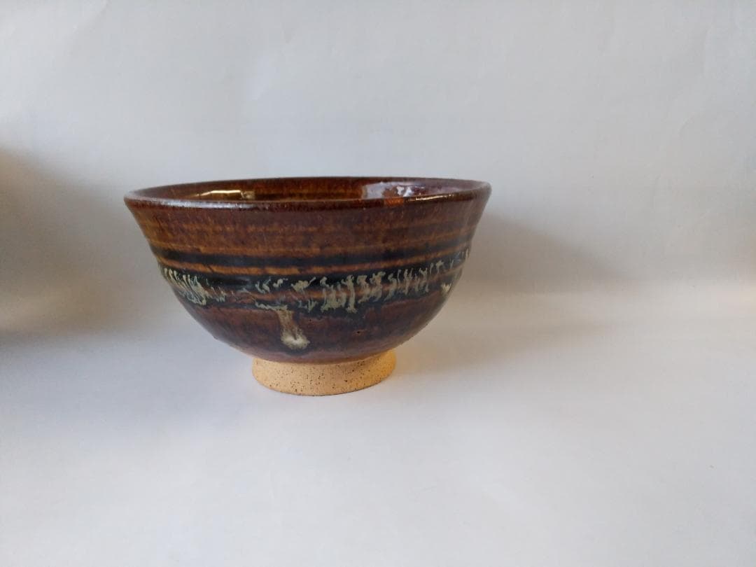 小久慈焼 小久慈窯 七代 岳芳 造 茶碗 茶道具 抹茶碗 共箱 栞 新品 未使用