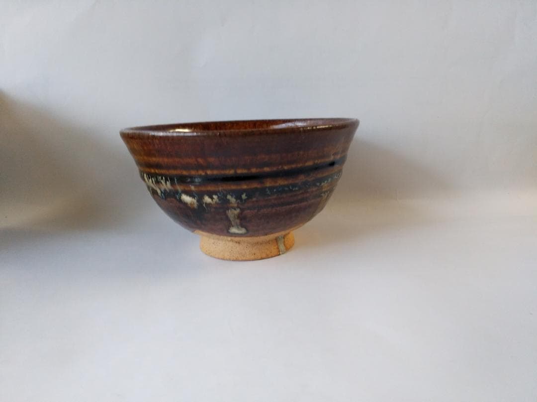 小久慈焼 小久慈窯 七代 岳芳 造 茶碗 茶道具 抹茶碗 共箱 栞 新品 未使用