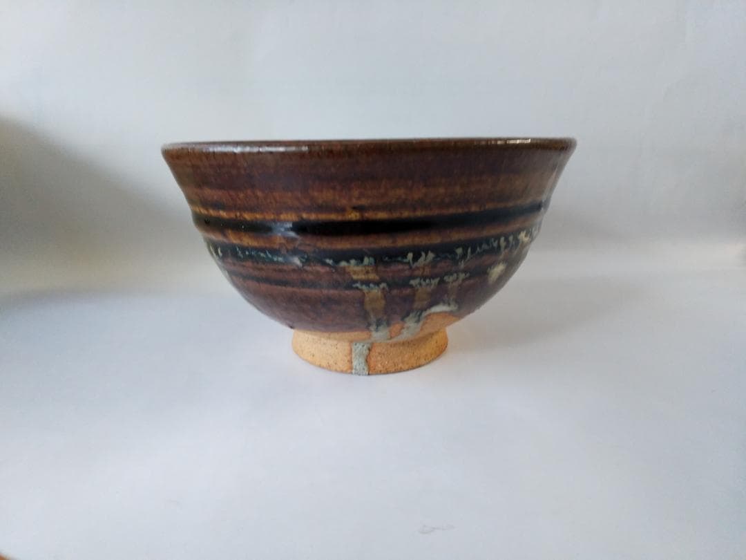 小久慈焼 小久慈窯 七代 岳芳 造 茶碗 茶道具 抹茶碗 共箱 栞 新品 未使用