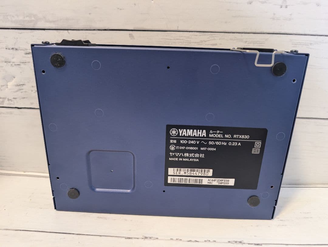 YAMAHA RTX830 ギガアクセスVPNルーター 業務用ルーター