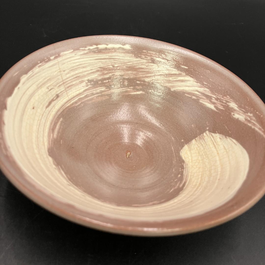 美品 児山造 三島焼 抹茶碗 暦手 刷毛目 茶道具 茶碗 R8SSA2