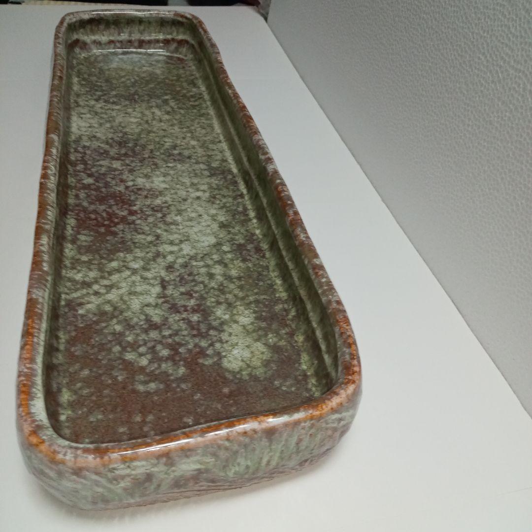 水盤(65cm)華道具　茶道　池坊　変形花器　生け花　小原　草月　花瓶　自由花