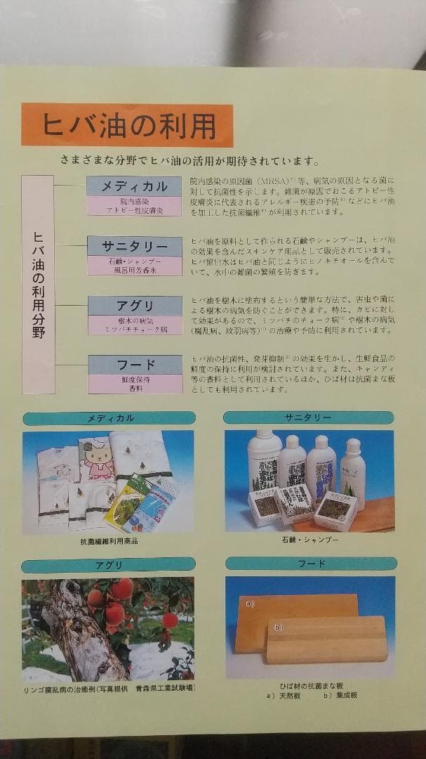 またちゃん　　ヒノキオイル ※青森ヒバ油 (精油)