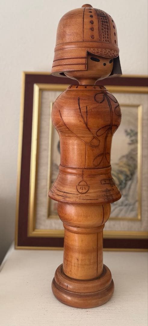創作こけし　52cm 関口三作　武人　 関口三作による創作こけし「武人」です