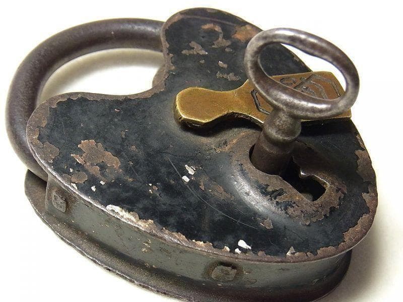《p921》《１８００年代末》Sargent＆Co.アンティーク 南京錠 USA