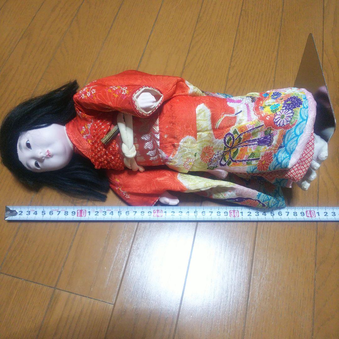 希少 古い 市松人形 12号 40cm位 昭和レトロ アンティーク 呪物 お守り
