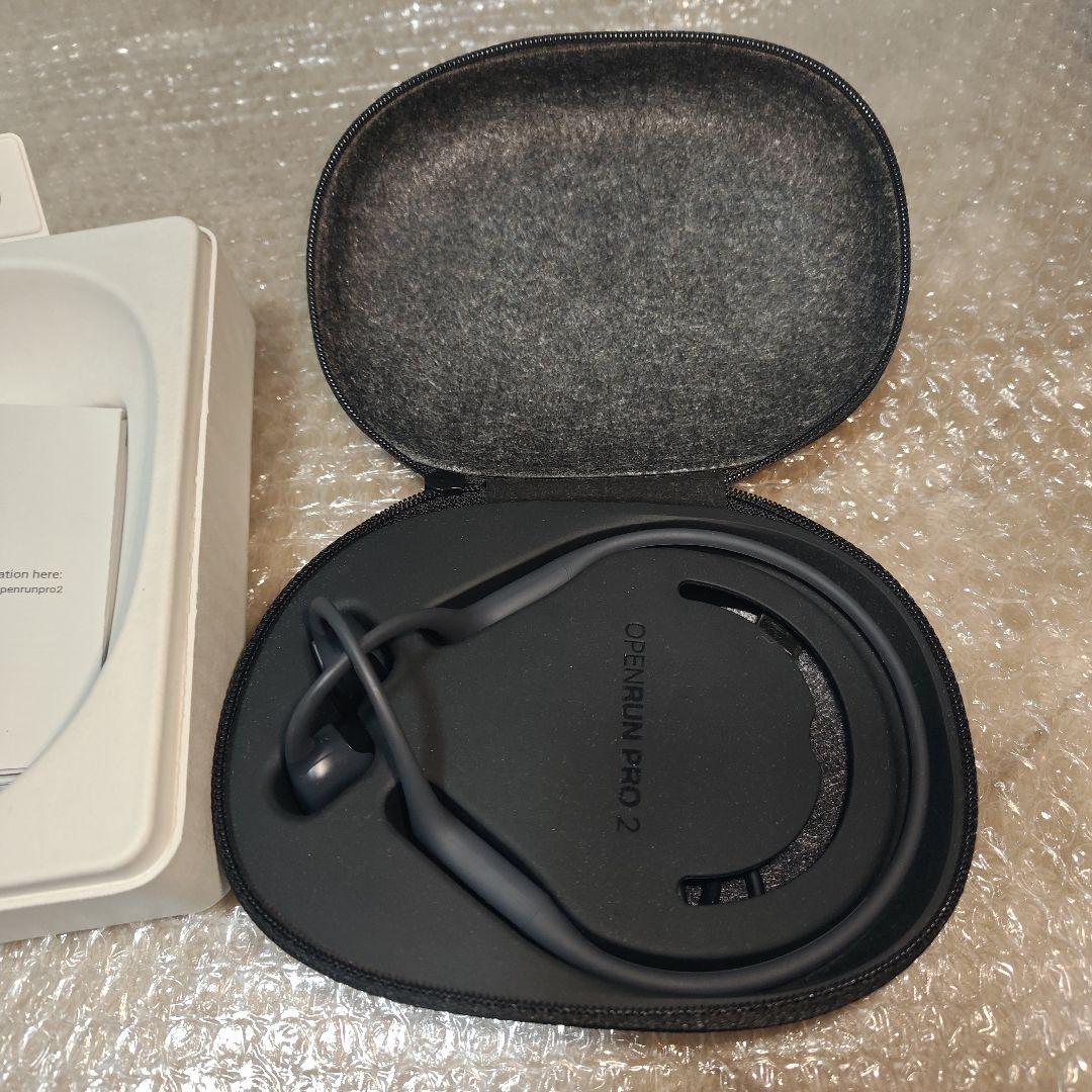 SHOKZ OPENRUNPRO2 骨伝導イヤホン グレー ネックバンド式