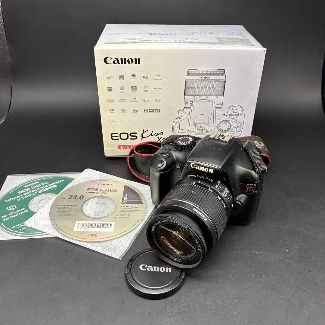 【動作OK】Canon EOS Kiss X50 デジタル一眼レフ　箱付き